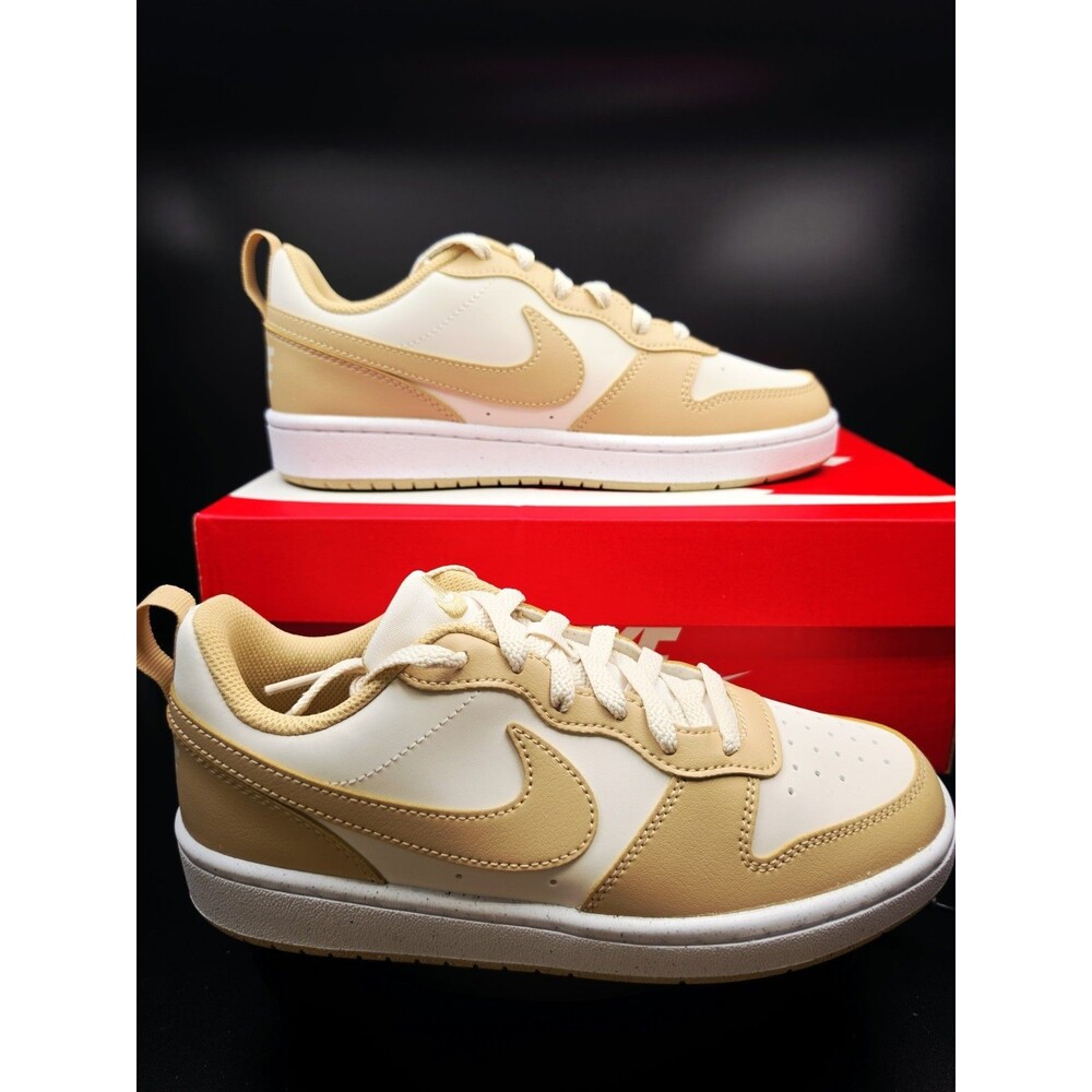 Nike Court Borough Low NB (GS) Kids Sneakers Phantom/Linen/White US 7 WOMEN/5.5Y